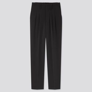 Uniqlo women drape relaxed tapered ankle pants